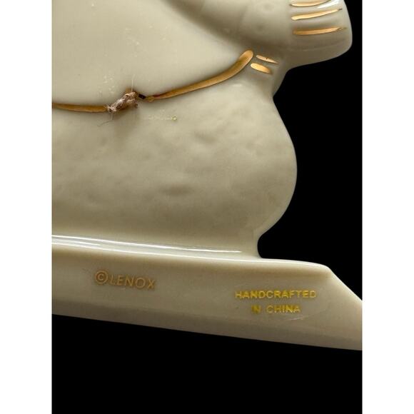 Lenox Xmas Skating Snowman Ornament Merrily Yours Personalized Blank 3.5" - Picture 3 of 4